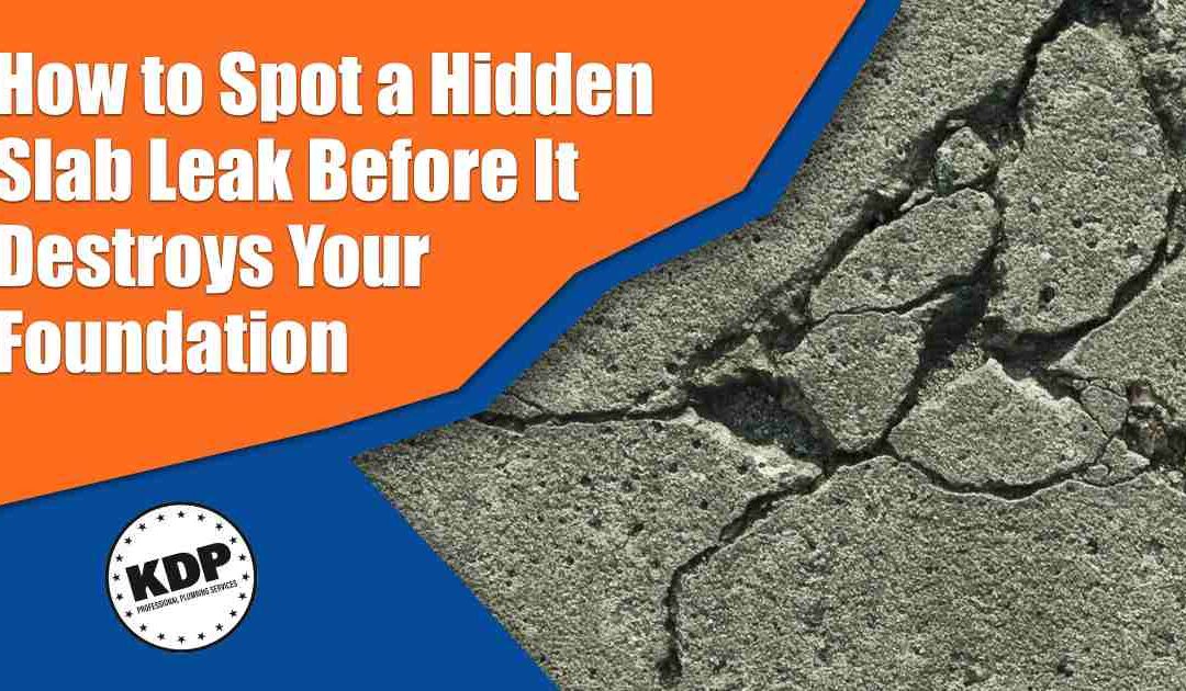 How to Spot a Hidden Slab Leak Before It Destroys Your Foundation