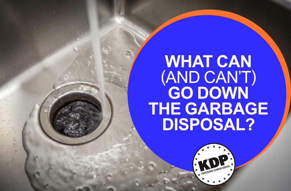 Image of garbage cans for waste sorting, featuring KDP Professional Plumbing Services, illustrating guidance on what can and can’t go down the garbage disposal to help homeowners avoid plumbing issues.